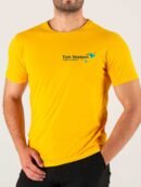 Baskılı Sarı Penye Tişört